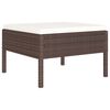 vidaXL Garden Furniture Set Brown, Cream White