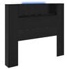 vidaXL Headboard Black Oak 47.24 x 5.91 x 40.75 in Engineered Wood