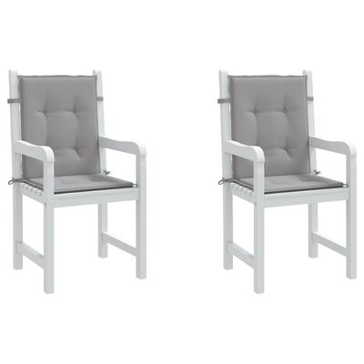 vidaXL Garden Chair Cushions 2 pcs Gray 39.4"x19.7"x1.2"