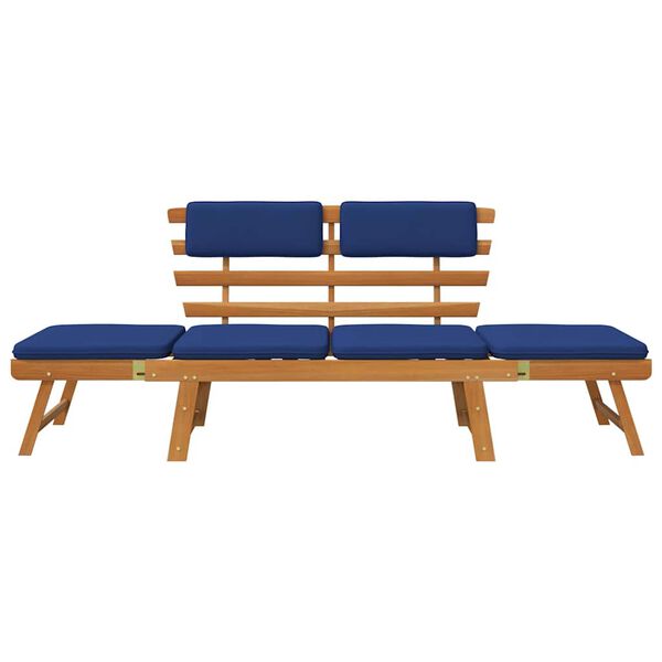vidaXL Garden Bench Blue Solid acacia wood 75 in