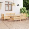 vidaXL 8 Piece Patio Lounge Set Solid Pinewood