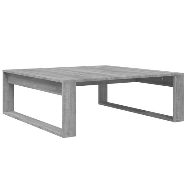 vidaXL Coffee Table Grey Sonoma Engineered Wood Large Decorative Inlays