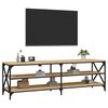 vidaXL TV Cabinet Sonoma oak Engineered wood, iron