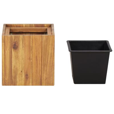 vidaXL Garden Raised Bed Pot 9.6"x9.6"x9.8" Solid Acacia Wood