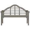 vidaXL Patio Queen Bench with Cushion 53.1" Solid Acacia Wood Gray