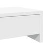 vidaXL Monitor Stand with Drawers White 19.7x10.6x5.9" Engineered Wood