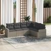 vidaXL Garden Sofa Set Grey, Dark Grey