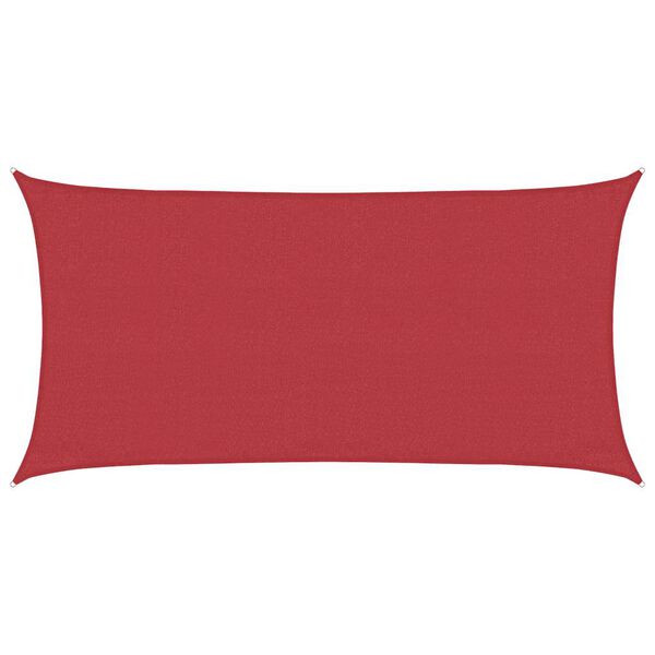 vidaXL Sunshade Sail 1.75 oz/ft² Red 9.8x19.7' HDPE