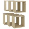 vidaXL Cube Shelf Set of 6 Sonoma oak Engineered wood