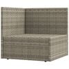 vidaXL Garden Lounge Set Grey PE Rattan Medium Modular