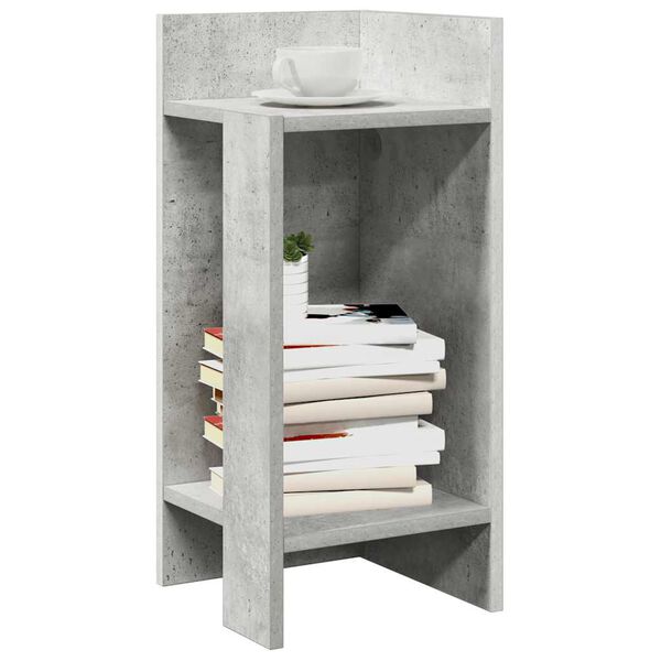 vidaXL Side Table Set of 2 Concrete grey Engineered wood Small