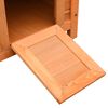 vidaXL Cat House Brown and Green Solid pine/fir wood, powder-coated iron