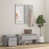 vidaXL Hallway Furniture Set Grey Sonoma Engineered Wood, Acrylic Medium