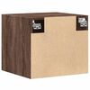 vidaXL Wall Cabinet Brown Oak Engineered Wood Medium Wall Cabinet