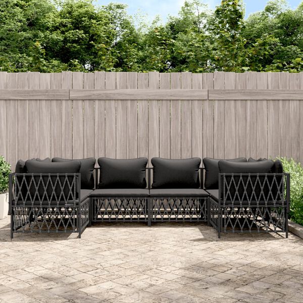 vidaXL Garden Lounge Set Anthracite