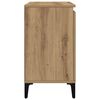 vidaXL Sink Cabinet Artisan Oak Engineered Wood, Metal