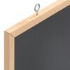 vidaXL Chalkboard with Solid Pine Wood Frame Black 15.7x15.7"