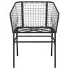 vidaXL 7 Piece Patio Dining Set Black Poly Rattan Glass