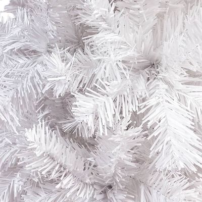vidaXL Slim Christmas Tree White 5 ft