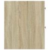 vidaXL Narrow Bathroom Cupboard Sonoma Oak Engineered Wood Slim Portable