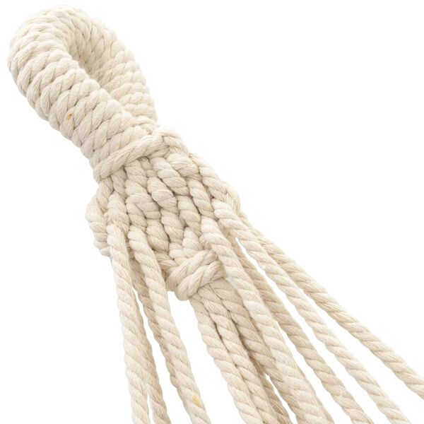 vidaXL Hammock Cream 55% Cotton, 45% Polyester Large Portable Hammock