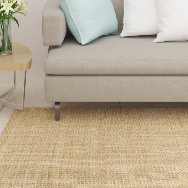 vidaXL Rug Natural 100% Sisal 25.9 x 118.1 in Rug Rectangular