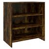 vidaXL Sideboard Set of 2 Smoked oak Engineered wood Medium Sideboard