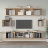 vidaXL TV Cabinet Set 6 Pieces Sonoma Oak Engineered Wood