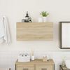 vidaXL Bathroom Wall Cabinet Sonoma oak Engineered wood Medium