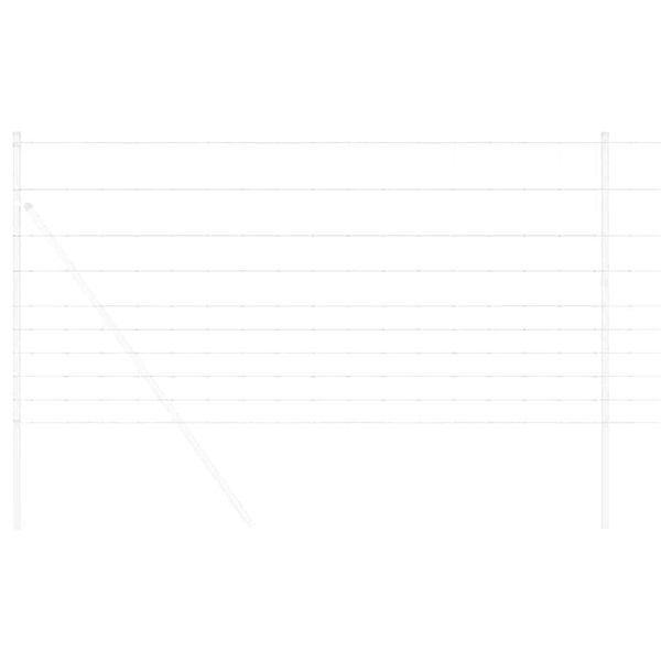 vidaXL Field Fence Gray 3.9'x 32.8'Steel