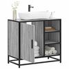 vidaXL Bathroom Sink Cabinet Grey Sonoma Engineered wood, Metal