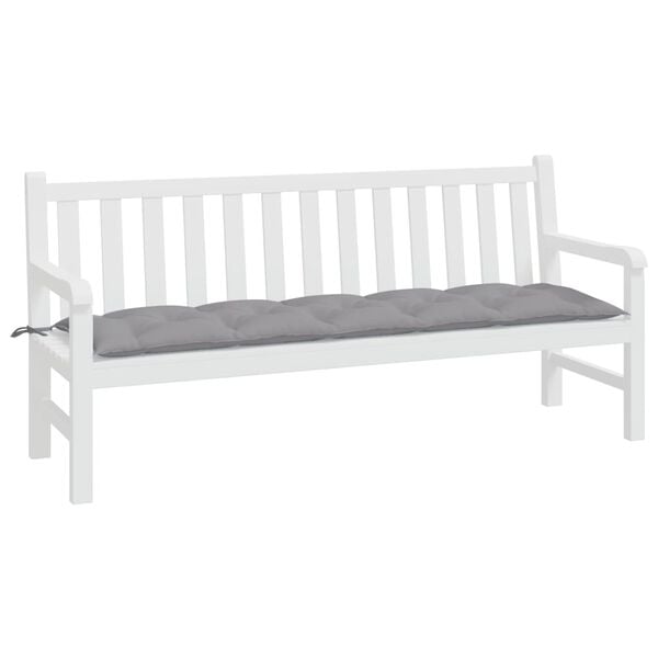 vidaXL Garden Bench Cushion Gray Oxford fabric (100% polyester)