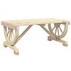 vidaXL Garden Coffee Table Brown Solid Fir Wood
