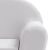 vidaXL Lounge Chair Light Grey Polyester, PU foam Perfect for Toddlers
