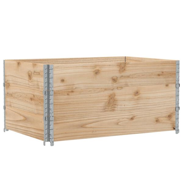 vidaXL Garden Planter Natural wood Solid pine wood 47.2x31.5x23.8 in