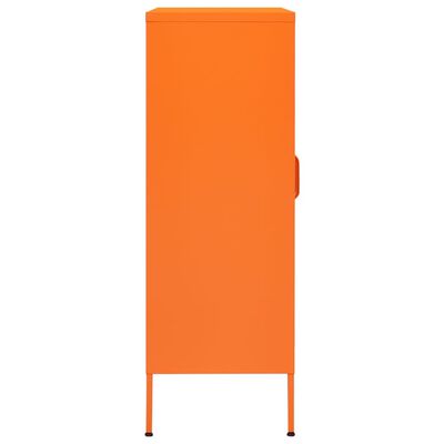 vidaXL Storage Cabinet Orange 31.5"x13.8"x40" Steel