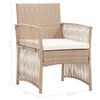 vidaXL Garden Lounge Set Beige and Cream White