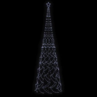 vidaXL Christmas Cone Tree Cold White 3000 LEDs 8x26 ft