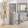 vidaXL Highboard Grey sonoma 40 x 41 x 135 cm Engineered wood