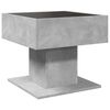 vidaXL Coffee Table Concrete Grey Engineered Wood, Glass Coffee Table
