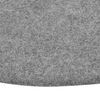 vidaXL Artificial Grass Grey 100% Polypropylene 51.2 in diameter