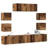 vidaXL TV Cabinet Set Old Wood Engineered Wood TV Cabinet Set