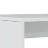 vidaXL Dining Table and Bench Set High Gloss White Engineered Wood