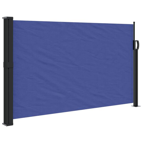 vidaXL Retractable Side Awning Blue