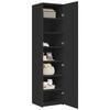 vidaXL Highboard Black 17.7"x16.7"x72.8" Engineered Wood