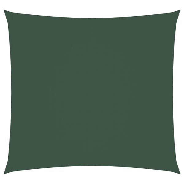 vidaXL Sunshade Sail Oxford Fabric Square 11.8x11.8' Dark Green