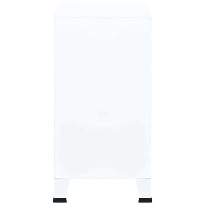 White tall cabinet with single door