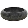 vidaXL Sink 15.7x4.7" Marble Black