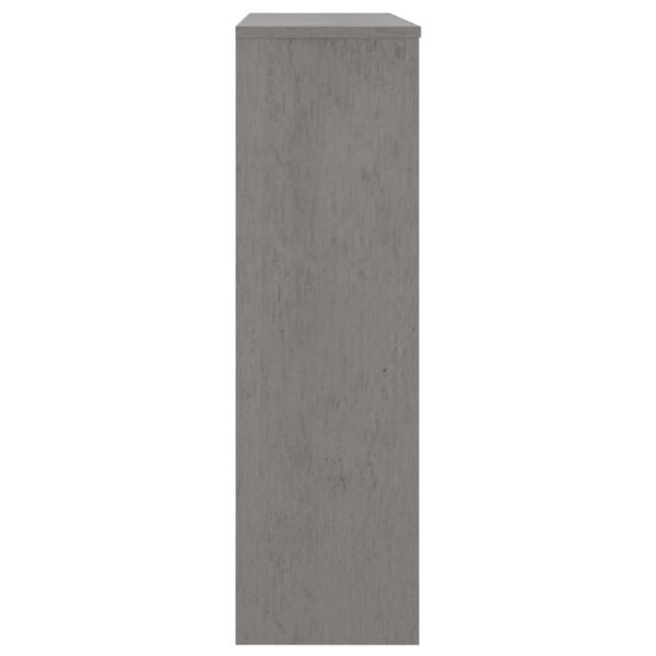 vidaXL Top for Highboard Light Gray Solid Pine Wood, MDF Medium