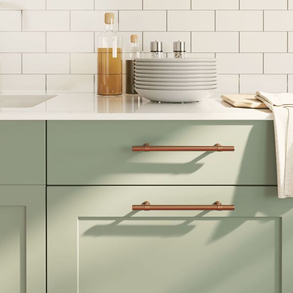 vidaXL Cabinet Handle Set of 20 Bronze Stainless Steel Medium Durable